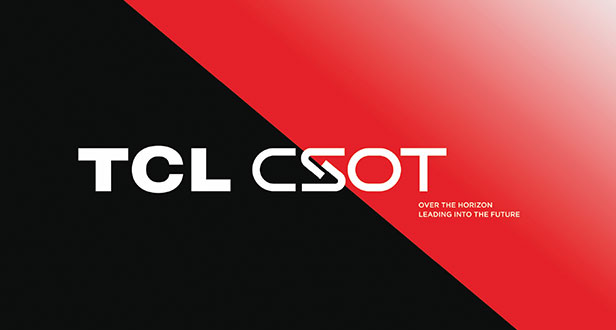 Visual Image of TCL CSOT Brand Upgrade Showing Scientific and Technological Wisdom between Inches